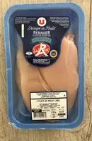 Mängden socker i 2 filets de poulet label