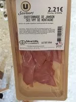 Mängden socker i Chiffonnade de jambon sec vpf de montagne