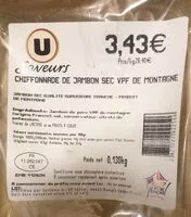 Mängden socker i Chifonnade de jambon sec