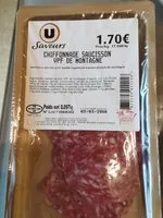 Mängden socker i Chiffonnade saucisson VPF de montagne