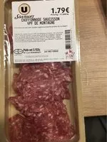 Mängden socker i Chiffonnade saucisson U
