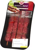 Mängden socker i Brochette de boeuf marinée au poivre