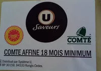 Mängden socker i comté 18 mois