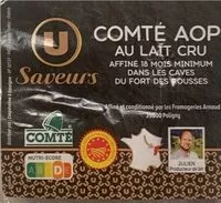 Mängden socker i Comté AOP au lait cru