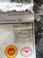 Mängden socker i Roquefort AOP U