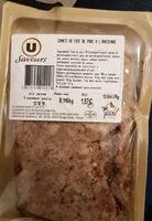 Mängden socker i Confit de foie de porc à l'ancienne