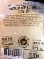 Mängden socker i Manchego AOP