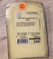 Mängden socker i Comté AOP Lucotte AFF. 12 mois