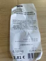 Mängden socker i Saucisses de volaille
