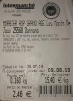 Mängden socker i MORBIER AOP GRAND AGE Les Monts De Joux 25560 Bannans