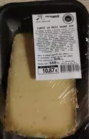 Mängden socker i Comté 18 mois vagne aop