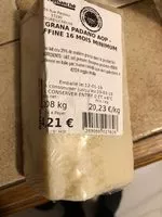Mängden socker i Grana Padano