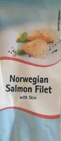 Mängden socker i norwegian salmon filet with skin