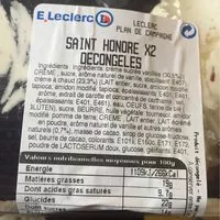 Mängden socker i Saint honore