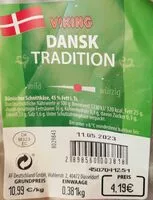 Mängden socker i Dansk Tradition, Dänischer Schnittkäse, 45 % Fett i. Tr.