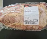 Mängden socker i Rôti d'épaule de porc