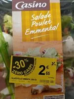 Mängden socker i Salade poulet emmental