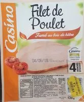 Mängden socker i Filet de poulet fumé au bois de hêtre