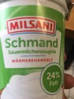 Mängden socker i Schmand