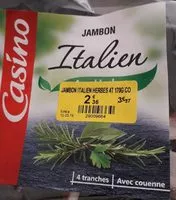 Mängden socker i Jambon italien aux herbes
