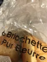 Mängden socker i 6 Briochettes Pur Beurre