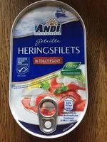 Mängden socker i Geteilte heringsfillets in Tomatensauce