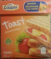 Mängden socker i Toast Schmelzscheiben