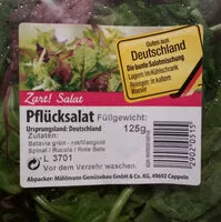 Mängden socker i Pflücksalat