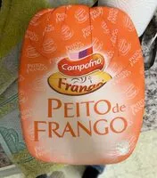 Mängden socker i Peito de frango