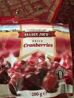 Mängden socker i Cranberries, Getrocknet