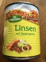 Mängden socker i Linsen mit Suppengrün