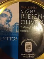 Mängden socker i Chalkidiki grüne Riesenoliven