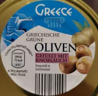 Mängden socker i Griechische Grüne Oliven mit Knoblauch
