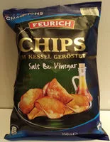 Mängden socker i Chips im Kessel geröstet (Salt & Vinegar)
