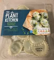 Socker och näringsämnen i Marks spencer plant kitchen spinach ravioli