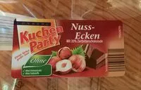 Mängden socker i Nuss-Ecken