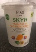Mängden socker i Skyr mango & passion fruit