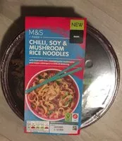 Mängden socker i Chilli, soy & mushroom rice noodles