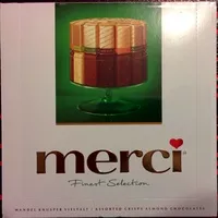 Mängden socker i Merci Finest Selection Mandel Knusper Vielfalt