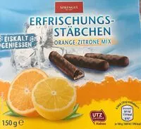 Mängden socker i Erfrischungs Stäbchen, Orange Zitrone Mix