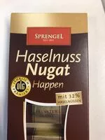 Mängden socker i Haselnuss-Nugat Happen