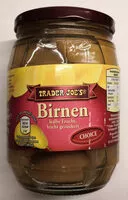 Mängden socker i Birnen, halbe Frucht, gezuckert