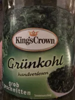 Mängden socker i Grünkohl, handverlesen, grob geschnitten