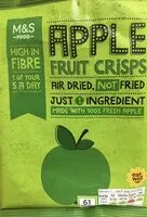 Mängden socker i Apple fruit crisps