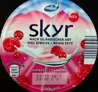 Mängden socker i Skyr Himbeer-Cranberry