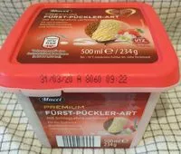 Mängden socker i Fürst-Pückler-Art