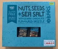 Mängden socker i Nuts, Seeds + sea salt