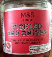 Mängden socker i Pickled red onions