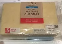 Mängden socker i British Mature Cheddar lighter
