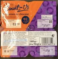Mängden socker i 4 mousses au chocolat